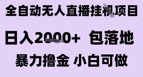 最新全自动抖音无人直播挂G项目，日入2k+ 包落地暴力撸金，小白可做【揭秘】-云深网创社