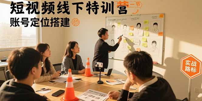 （15707期）短视频线下特训营：账号定位搭建/口播号拍摄剪辑/直播间流量入口/变现实战-云深网创社