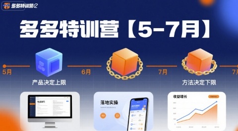 多多特训营【5-7月】产品决定上限，方法决定下限，各种玩法技巧落地实操-云深网创社