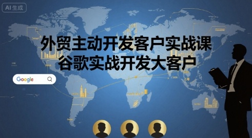 外贸主动开发客户实战课，谷歌实战开发大客户-云深网创社