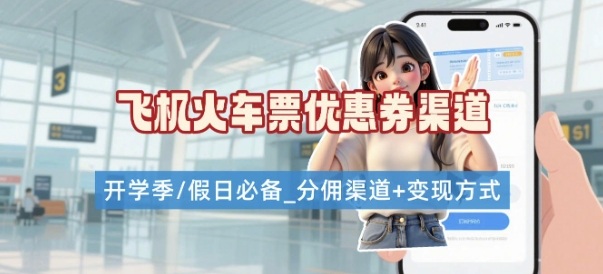 学生党必看！机票火车票优惠券申请渠道 + 项目打法，开学季节日速存-云深网创社