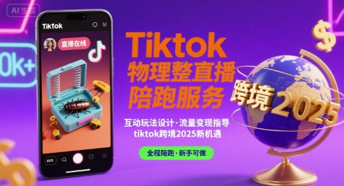 Tiktok物理整蛊直播陪跑服务-tiktok跨境2025-云深网创社