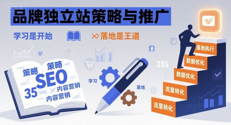 品牌独立站策略与推广，学习是开始，落地是王道-云深网创社