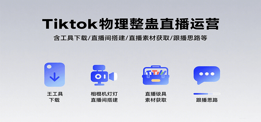 Tiktok物理整蛊直播运营，包含工具下载/直播间搭建/直播素材获取/跟播思路等-云深网创社