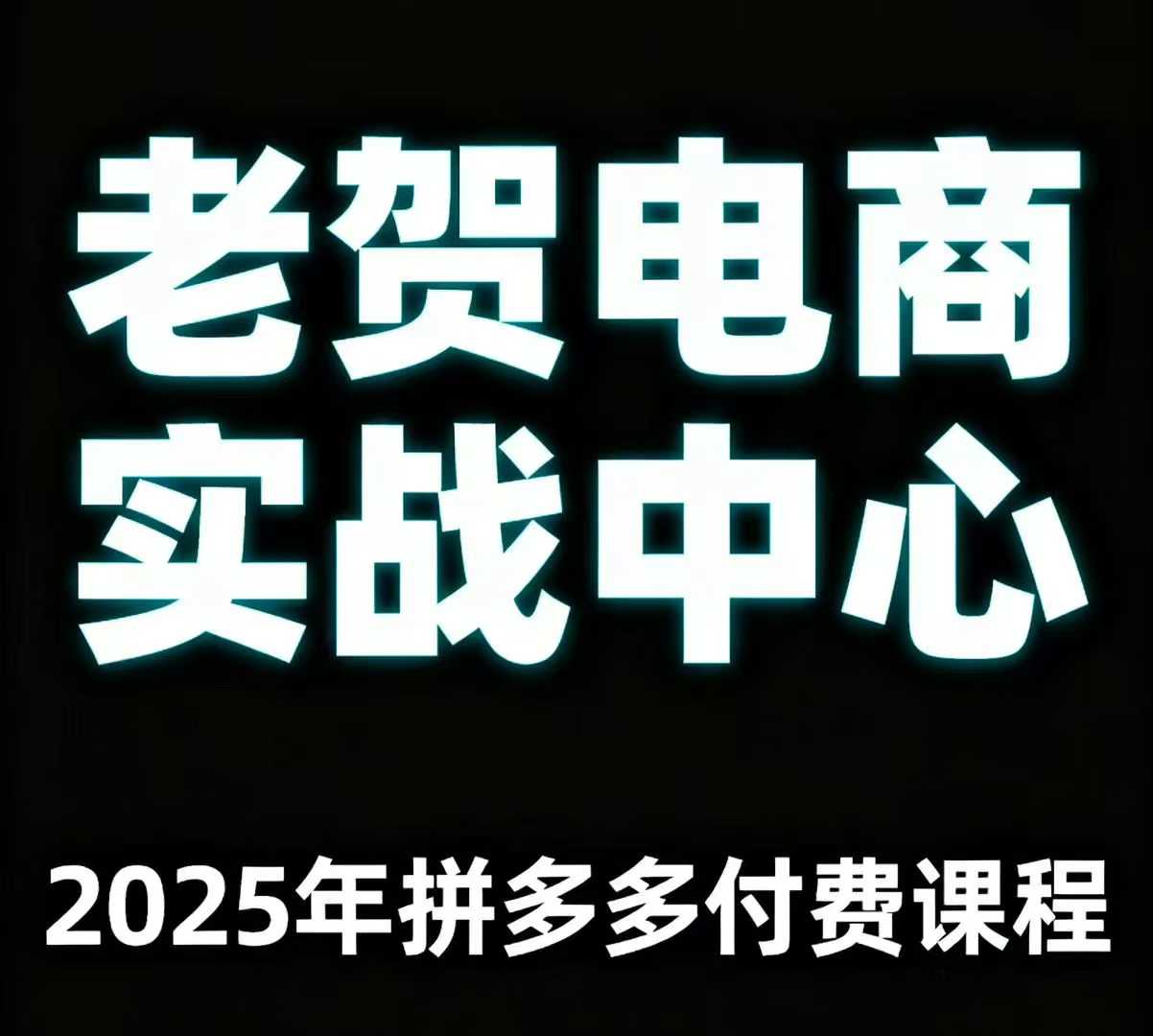 老贺电商2025年拼多多付费课程，用通俗易懂的方法告诉你多多怎么玩-云深网创社