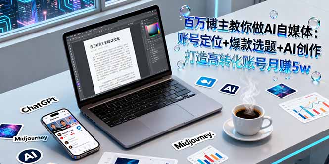 （16131期）百万博主教你做AI自媒体：账号定位+爆款选题+AI创作 打造高转化账号月赚5w-云深网创社