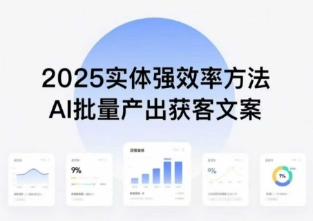实体强效率方法：AI批量产出获客文案，2025年普通人拥抱AI，实现实体创收-云深网创社