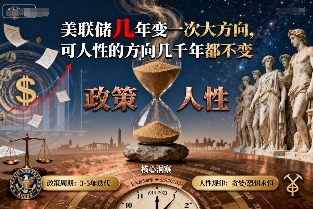 付费文章：美联储几年变一次大方向，可人性的方向几千年都不变-云深网创社