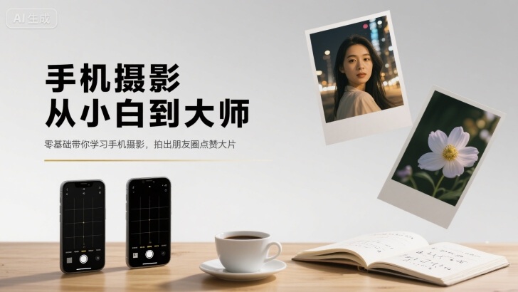 手机摄影从小白到大师，零基础带你学习手机摄影，拍出朋友圈点赞大片-云深网创社