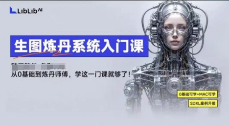 LibLibAI哩布哩布生图炼丹系统入门课，从生图到炼丹，只学这一门就够了-云深网创社