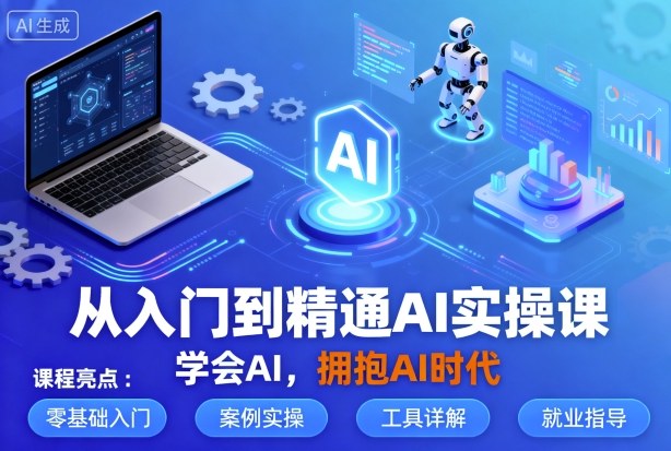 从入门到精通AI实操课，学会AI，拥抱AI时代-云深网创社