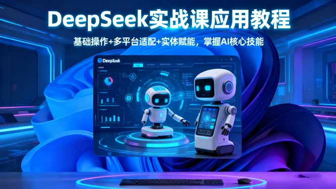 （16391期）DeepSeek实战课应用教程、基础操作+多平台适配+实体赋能，掌握AI核心技能-云深网创社
