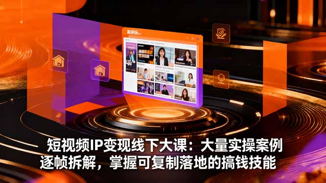 （16410期）短视频IP变现线下大课：大量实操案例逐帧拆解，掌握可复制落地的搞钱技能-云深网创社