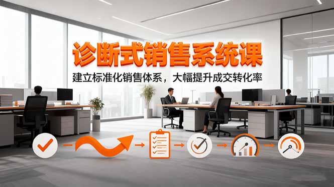 （16435期）诊断式销售系统课，建立标准化销售体系，大幅提升成交转化率-云深网创社