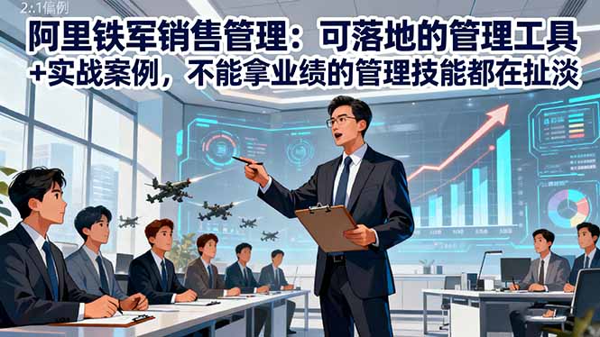 （16436期）阿里铁军销售管理：可落地的管理工具+实战案例，不能拿业绩的管理都在扯淡-云深网创社
