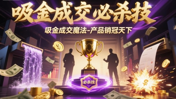 吸金成交必杀技，吸金成交魔法-产品销冠天下-云深网创社