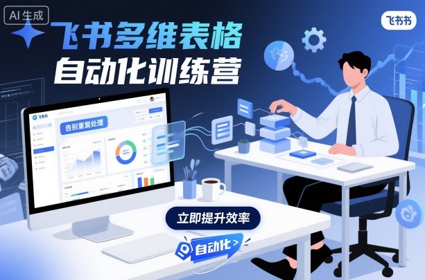 飞书多维表格自动化训练营，手把手教你告别重复处理，用多维表格开启高效办公新模式-云深网创社