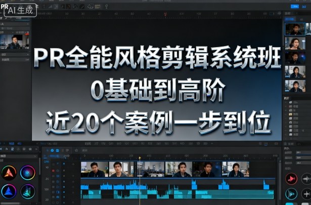 PR全能风格剪辑系统班，0基础到高阶，近20个案例一步到位-云深网创社