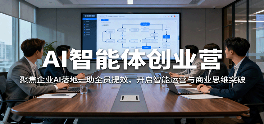 AI智能体创业营：聚焦企业AI落地，助全员提效，开启智能运营与商业思维突破-云深网创社