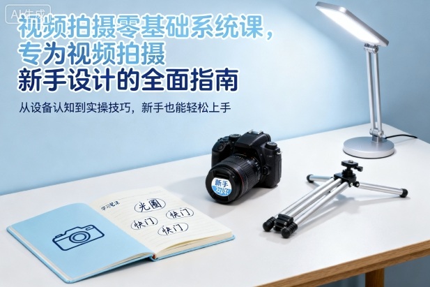 视频拍摄零基础系统课，专为视频拍摄新手设计的全面指南-云深网创社