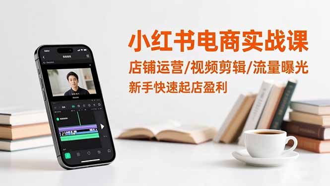 （16536期）小红书电商实战课：店铺运营/视频剪辑/流量曝光，新手快速起店盈利-云深网创社