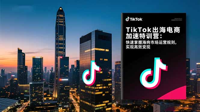 （16535期）TikTok出海电商加速特训营：快速掌握海外市场运营规则，实现高效变现-云深网创社