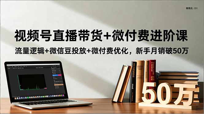 （16684期）视频号直播带货+微付费进阶课：流量逻辑+微信豆投放+微付费优化，新手月销破50万-云深网创社