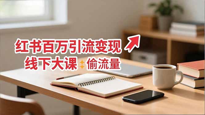 （16661期）小红书百万引流变现-11月线下大课：分享从0到百万引流路径，手把手教偷流量、拿结果-云深网创社