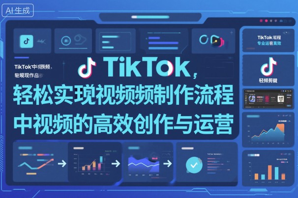 TikTok中视频制做流程，轻松实现Tk中视频的高效创作与运营-云深网创社
