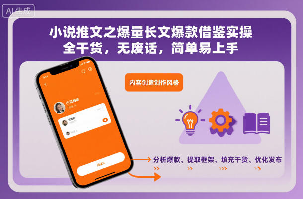 小说推文之爆量长文爆款借鉴实操，全干货，无废话，简单易上手-云深网创社