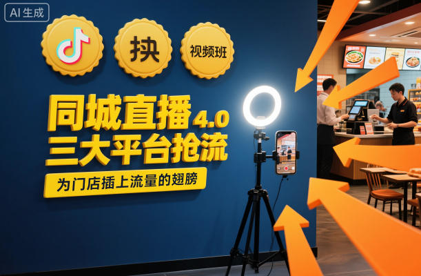 同城直播实操班4.0，三大平台抢流，为门店插上流量的翅膀-云深网创社