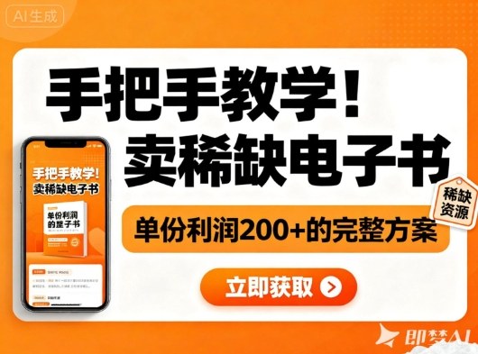 手把手教学！在小红书卖稀缺电子书，单份利润2张+的完整方案-云深网创社