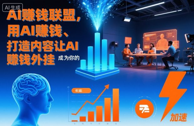 AI賺钱联盟，用AI賺钱、打造内容让AI成为你的賺钱外挂-云深网创社