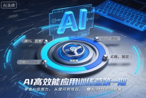 AI高效能应用训练营第一期，学会AI应用力，从提问到驾驭，做AI时代的领航者-云深网创社
