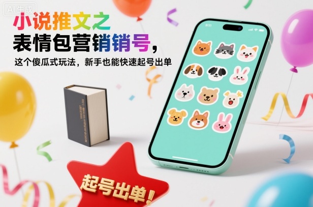 小说推文之表情包营销号，这个傻瓜式玩法，新手也能快速起号出单-云深网创社