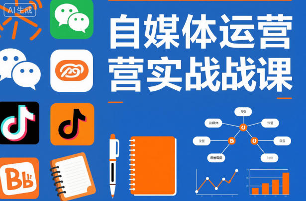 自媒体运营实战课，掌握一套系统的自媒体运营底层方法论，成为优秀的内容创作者-云深网创社