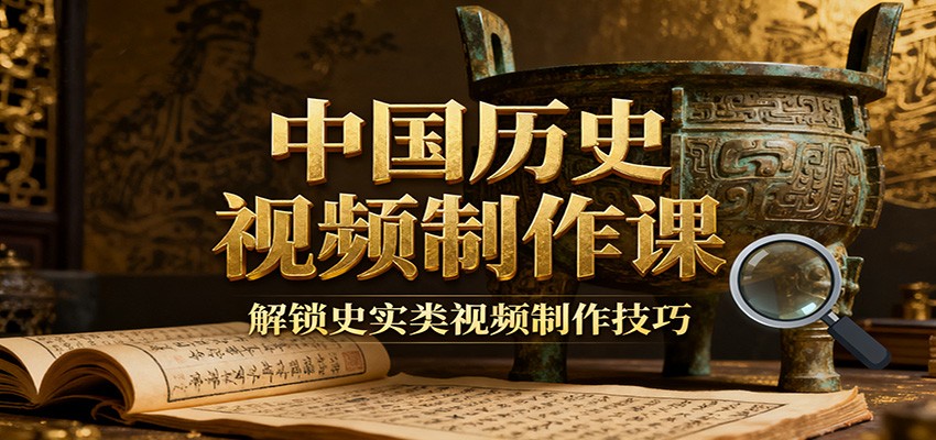 中国历史视频制作课：疆域地图集+参考文案+练习素材，解锁史实类视频制作技巧-云深网创社