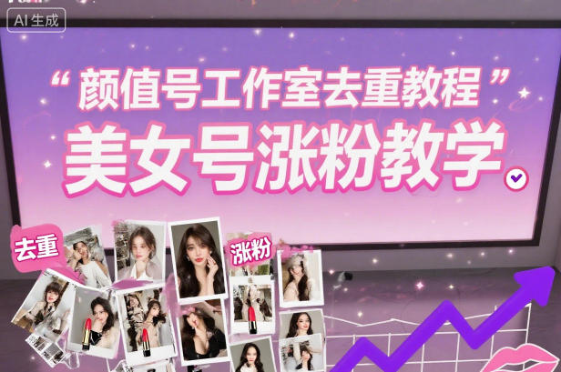 颜值号工作室去重教程，美女号涨粉教学-云深网创社