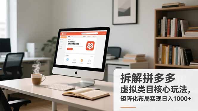 （16906期）拆解拼多多虚拟类目核心玩法，矩阵化布局实现日入1000+-云深网创社