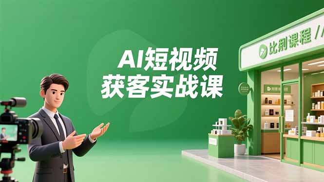 （16747期）AI短视频获客实战课，数字人创作、实体行业应用、精准引流，30天获取客源月入6万+-云深网创社