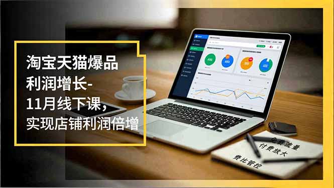 （16824期）淘宝天猫爆品利润增长-11月线下课，免费流量、付费放大、费比管控，实现店铺利润倍增-云深网创社