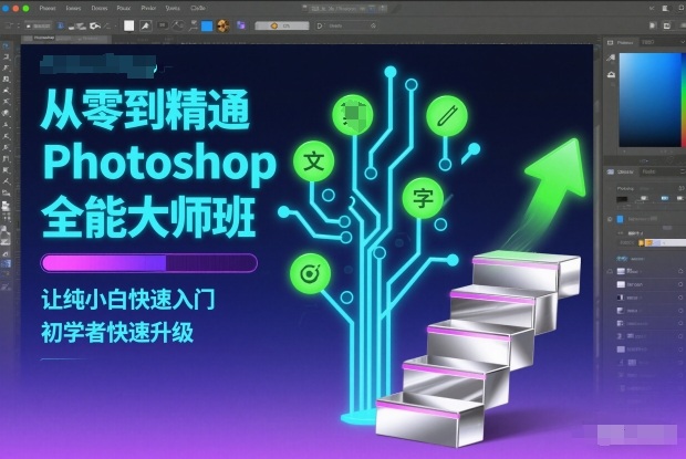 从零到精通Photoshop全能大师班，让纯小白快速入门，初学者快速升级-云深网创社