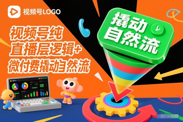 视频号纯直播底层逻辑+微付费撬动自然流-云深网创社