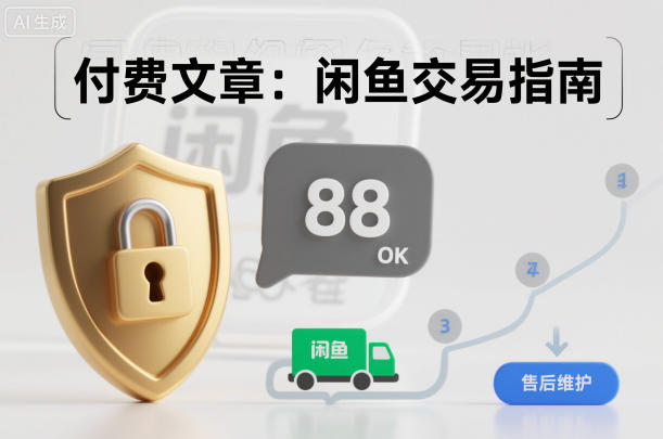 付费文章：闲鱼交易指南，怎么才能降低被坑被马扁的概率-云深网创社