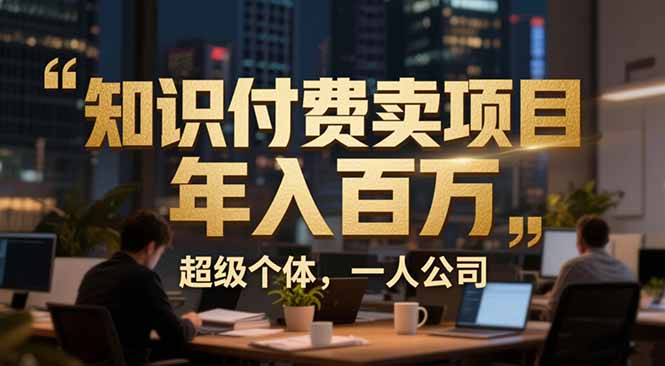 （17134期）从0到年入百万：超级个体实战心得公开，个人IP×精准引流×成交系统全拆解-云深网创社