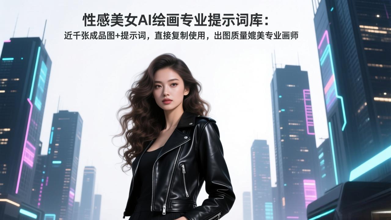 （17262期）性感美女AI绘画专业提示词库：近千张成品图+提示词，直接复制使用，出图质量媲美专业画师-云深网创社