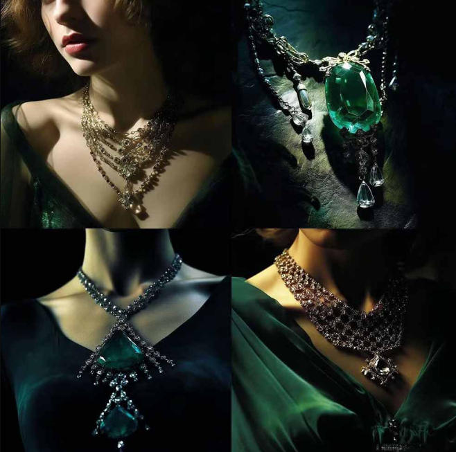 图片[3]-460+专业Midjourney珠宝摄影AI提示词戒指，项链-耳环-手链-宝石等，立即开始创作珠宝艺术-云深网创社