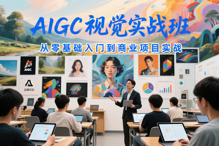 AIGC视觉实战班，从零基础入门到商业项目实战-云深网创社