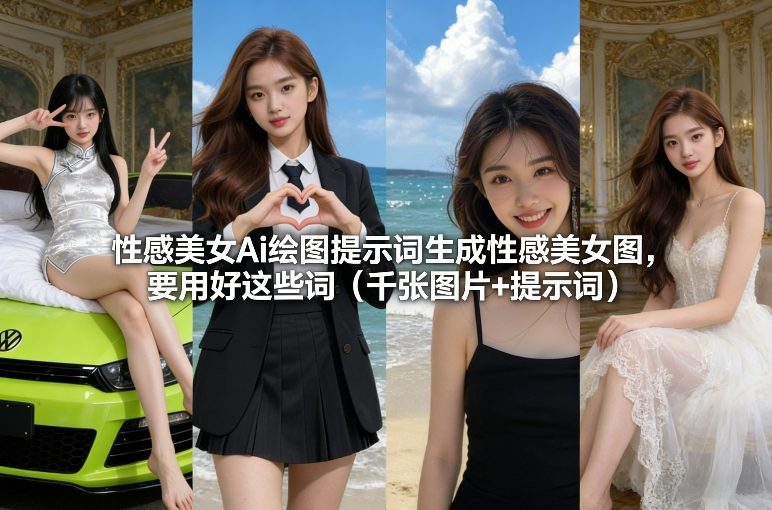 性感美女Ai绘图提示词生成性感美女图，要用好这些词（千张图片+提示词）-云深网创社