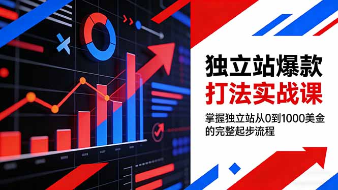 （17322期）独立站爆款打法实战课，掌握独立站从0到1000美金的完整起步流程-云深网创社